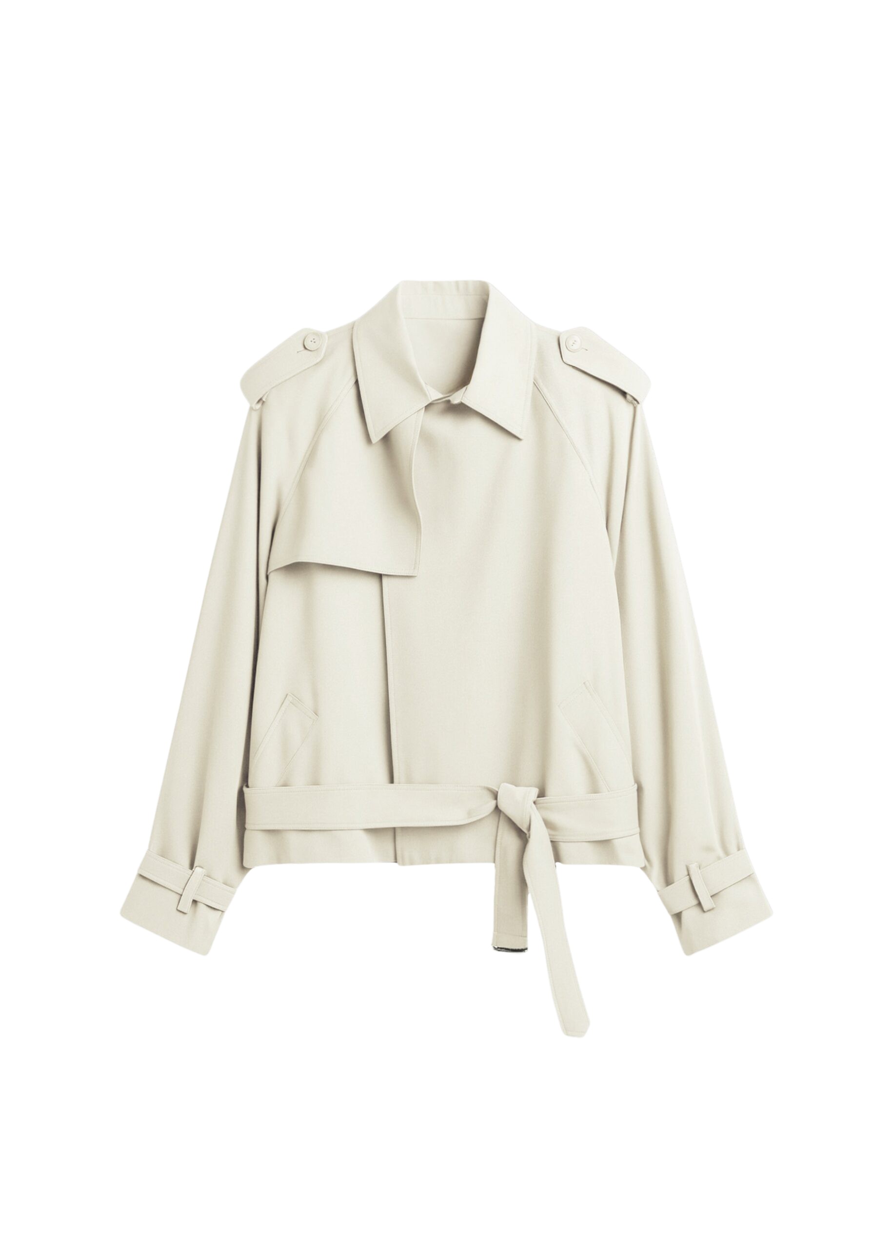 Elva Fluid Short Trench – Ivory