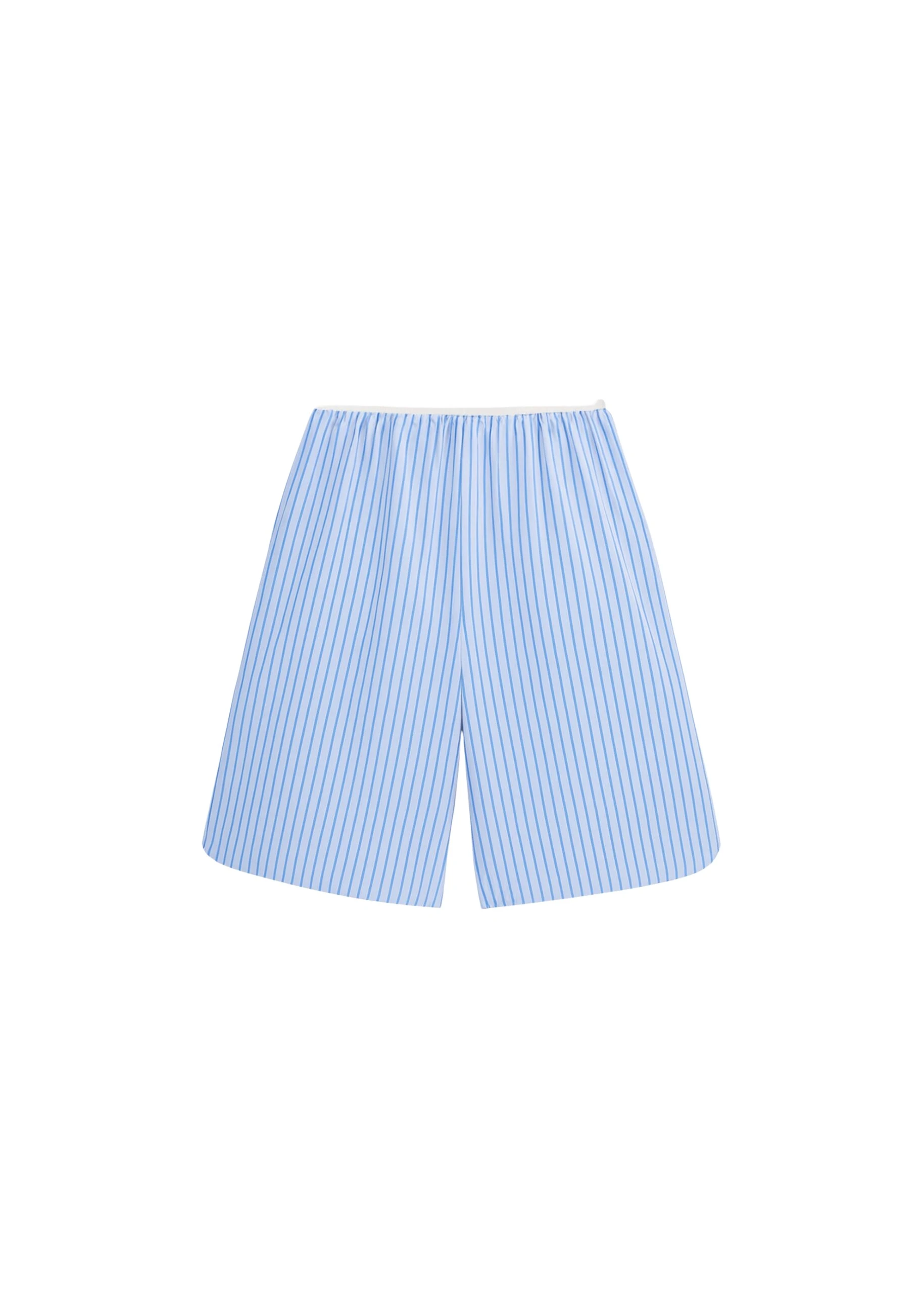 The-Frankie-Shop-Elyn-Cotton-Bermuda-Shorts-BlueWhite-Stripe-coveti-scaled12560_nobg The Frankie Shop Elyn Cotton Bermuda Shorts - Blue/White Stripe - Oversized Minimalist Shorts in Multicolour - Shop at Coveti