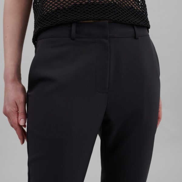 The Frankie Shop Emersyn Capri Pants - Black - Oversized Minimalist Pants in Black - Shop at Coveti