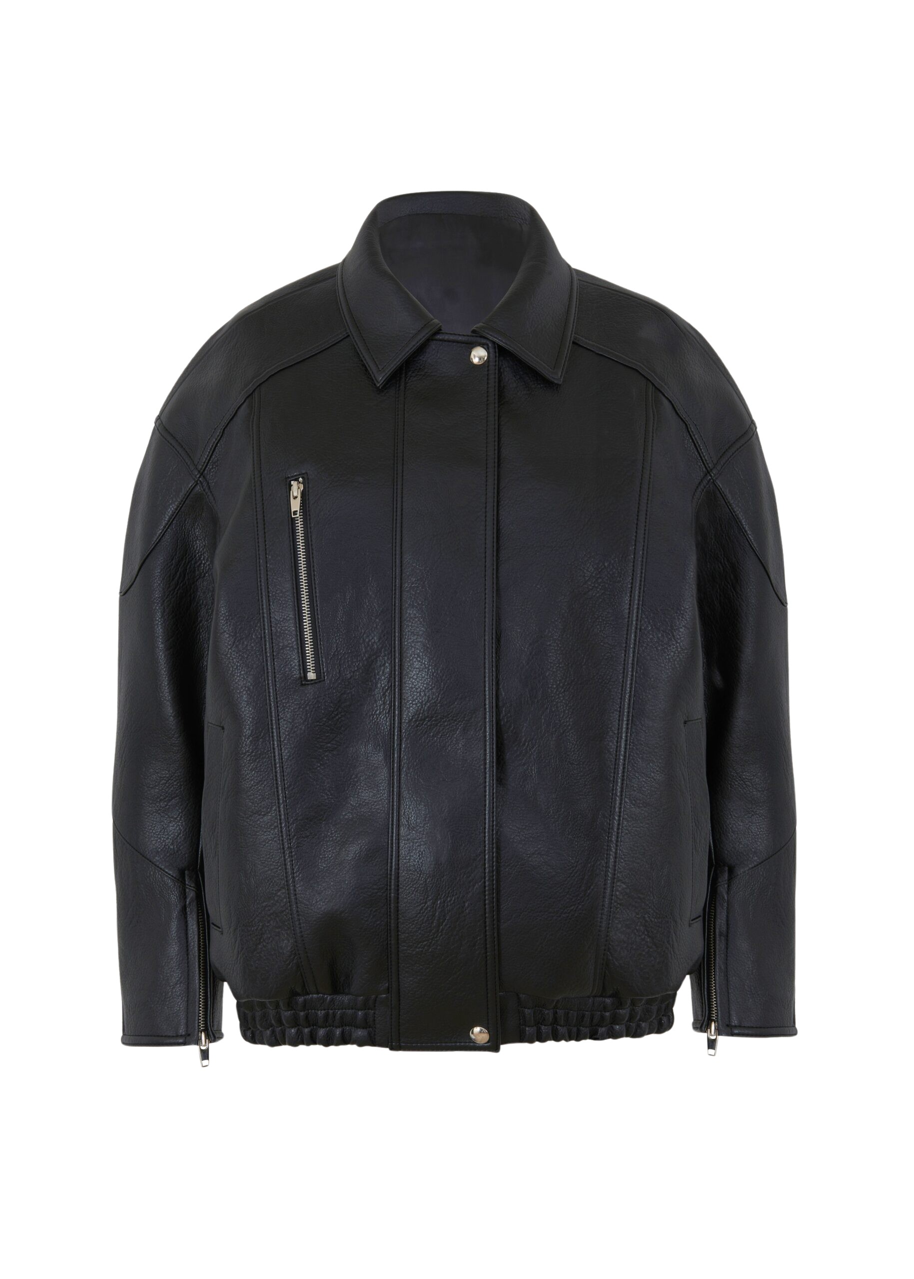 The Frankie Shop Enora Faux Leather Jacket – Black
