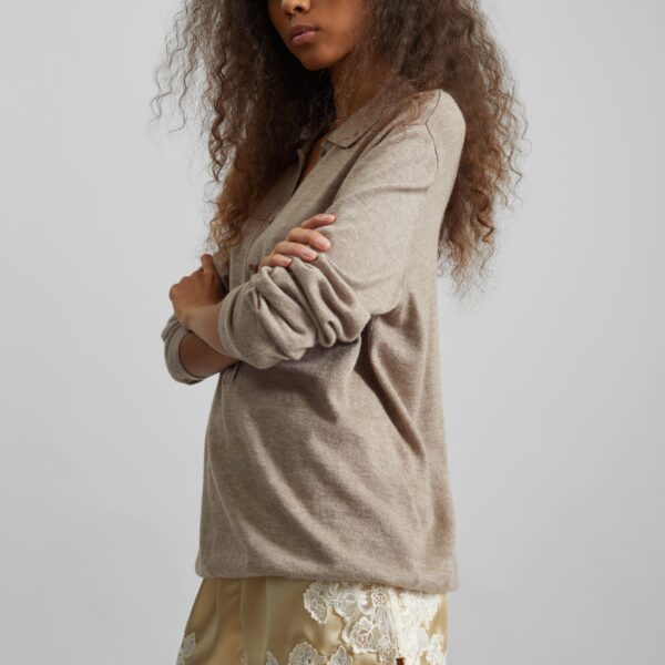 The Frankie Shop Eri Satin Shorts - Vanilla Cream - Oversized Minimalist Shorts in Ivory - Shop at Coveti