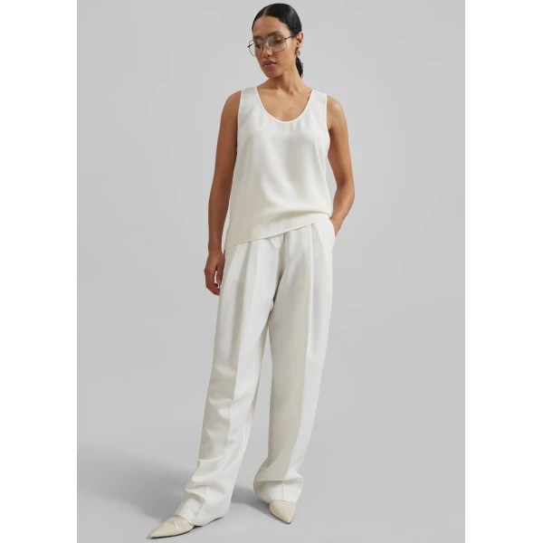 The Frankie Shop Esten Tank Top – Ivory, view 4