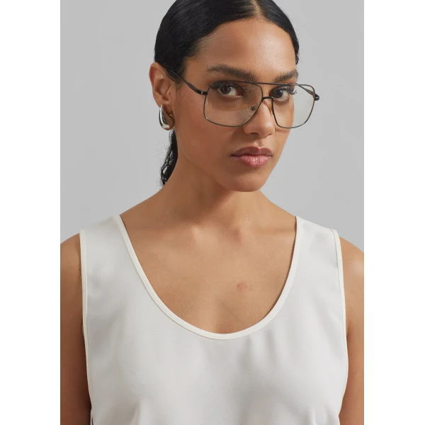 The Frankie Shop Esten Tank Top – Ivory, view 6