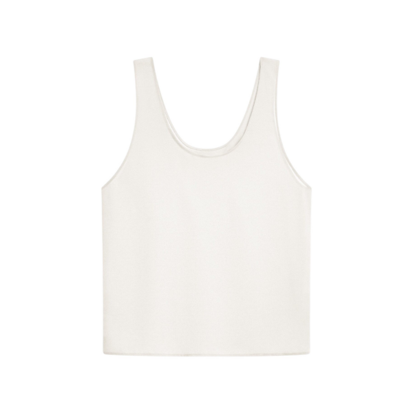 The Frankie Shop Esten Tank Top - Ivory - Oversized Minimalist Tops in Ivory - Shop at Coveti