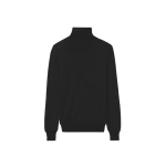 The Frankie Shop Eve Thin Turtleneck Sweater - Black - Oversized Minimalist Knitwear in Black - Shop at Coveti