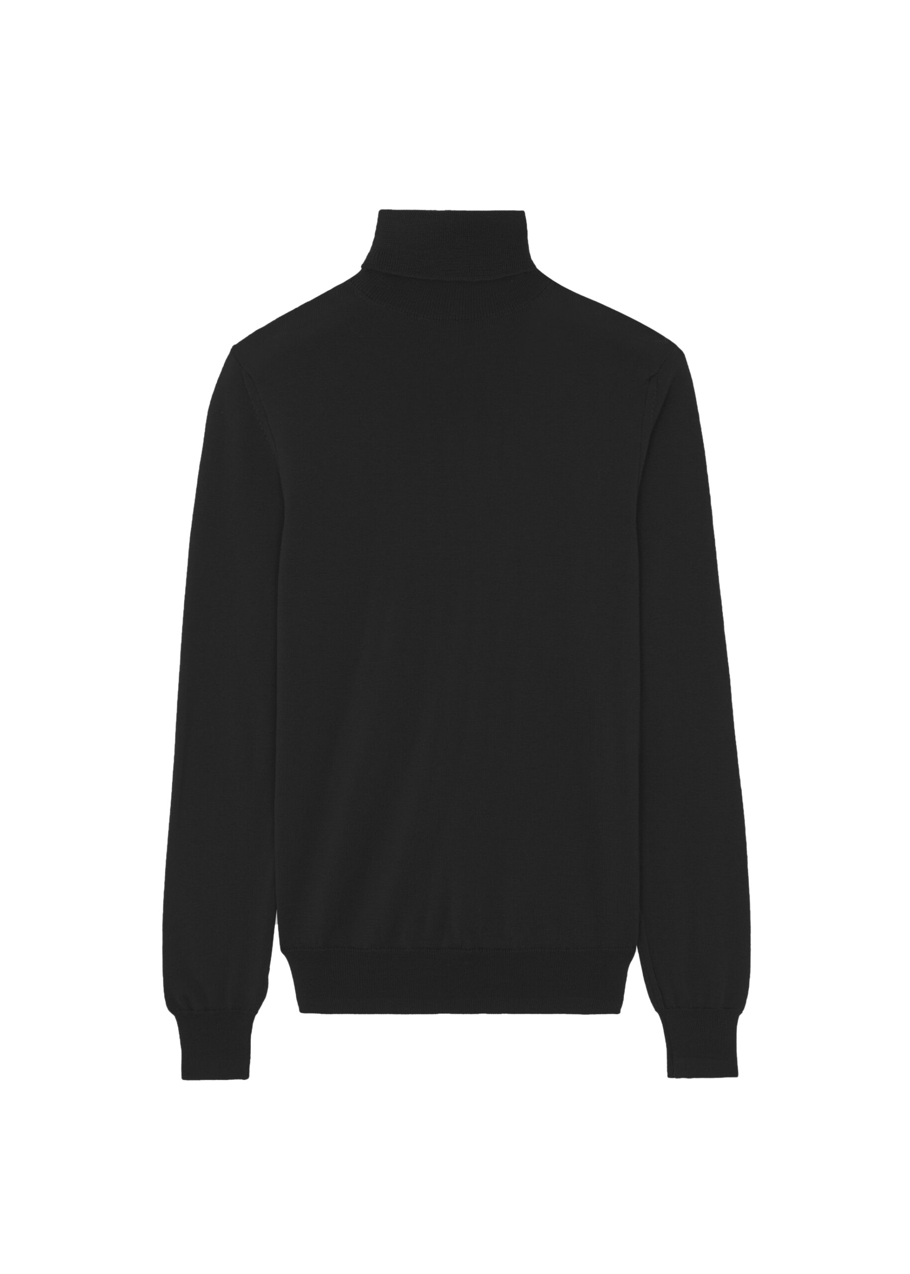 The Frankie Shop Eve Thin Turtleneck Sweater - Black - Oversized Minimalist Knitwear in Black - Shop at Coveti