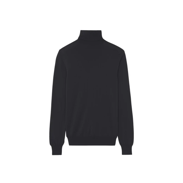 The Frankie Shop Eve Thin Turtleneck Sweater – Dark Grey Melange