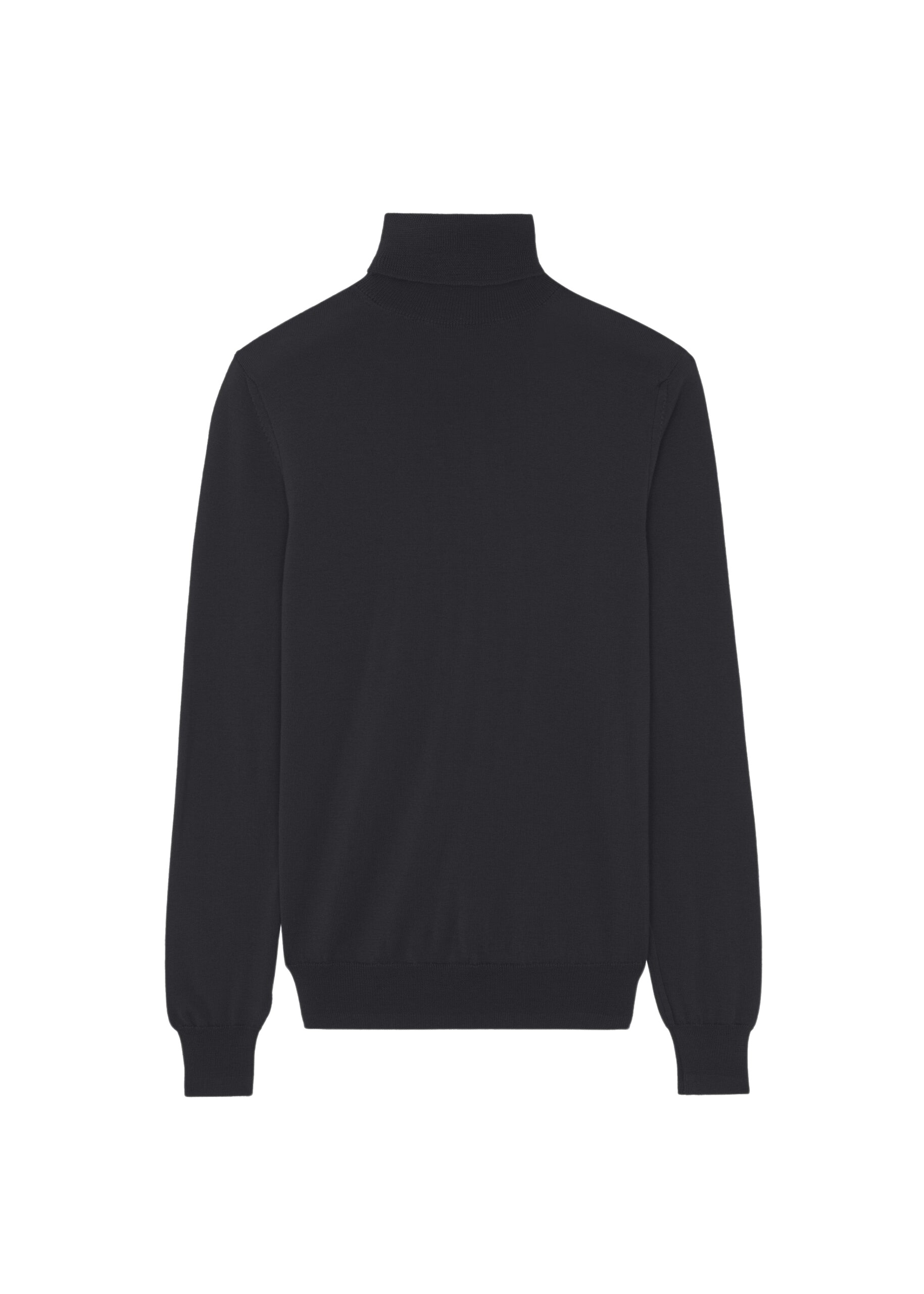 The Frankie Shop Eve Thin Turtleneck Sweater - Dark Grey Melange - Oversized Minimalist Knitwear in Grey - Shop at Coveti