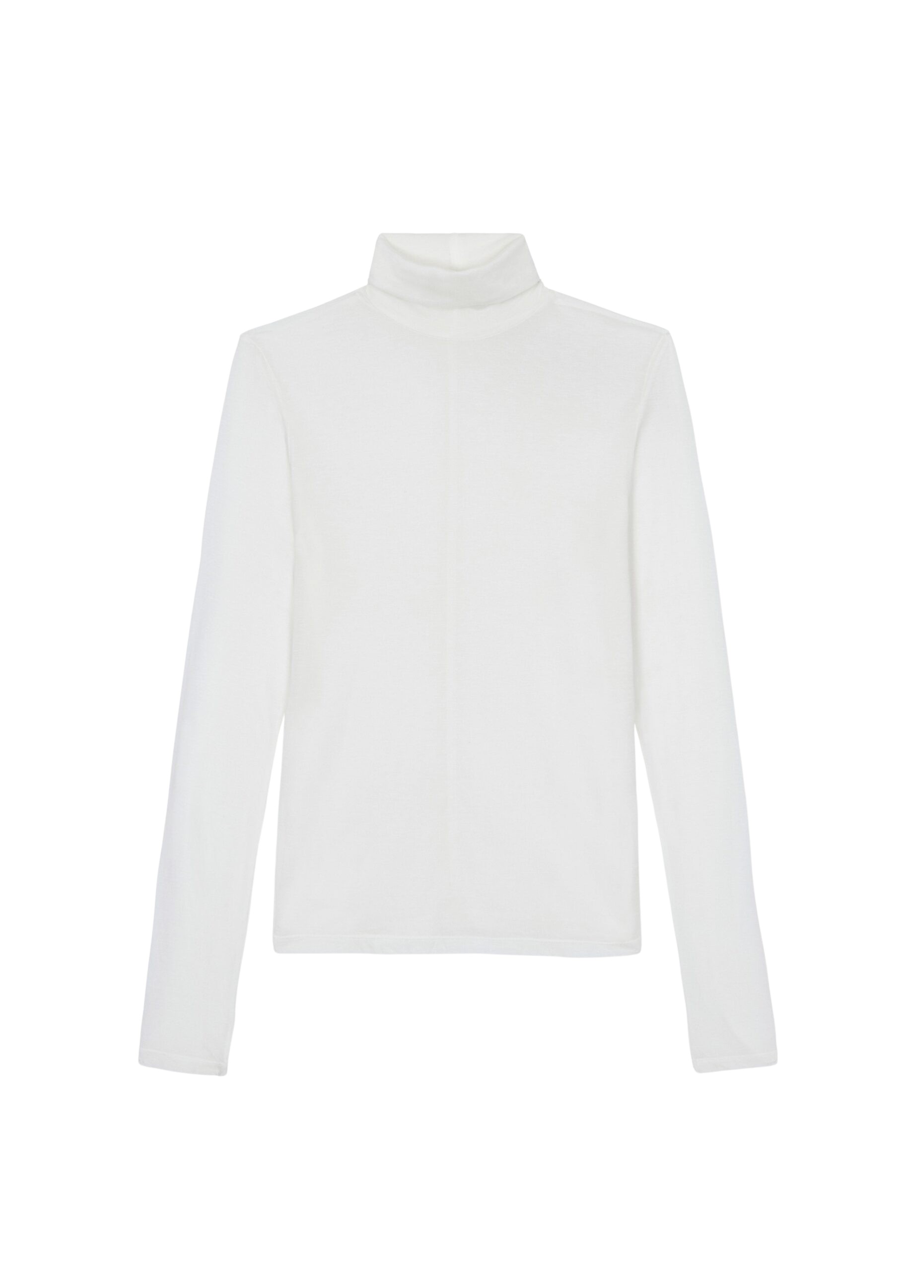 The Frankie Shop Evren Sheer Turtleneck - White - Oversized Minimalist Knitwear in White - Shop at Coveti