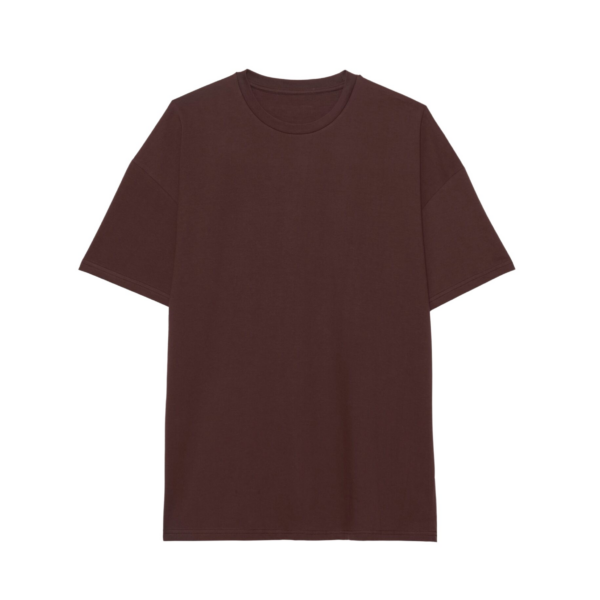 The Frankie Shop Faro Boxy Tee - Brown - Oversized Minimalist Tops in Beige - Shop at Coveti