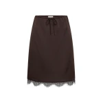 The Frankie Shop Fine Lace Skirt - Bark - Oversized Minimalist Skirts in Beige - Shop at Coveti