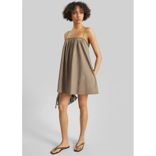 The Frankie Shop Frill Cami Mini Dress – Birch, view 5