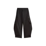 The Frankie Shop Geilo Barrel Leg Pants - Black - Oversized Minimalist Pants in Black - Shop at Coveti