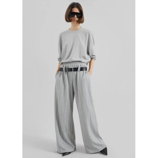 The Frankie Shop Gisby Striped Joggers – Grey, view 5