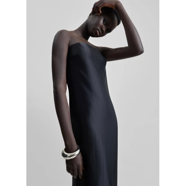 The Frankie Shop Giulia Bustier Dress – Black, view 2