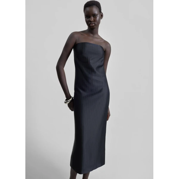 The Frankie Shop Giulia Bustier Dress – Black, view 3