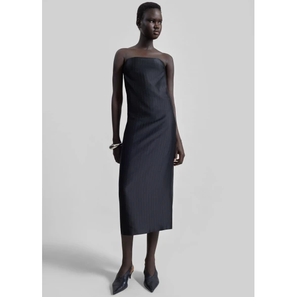 The Frankie Shop Giulia Bustier Dress – Black, view 4