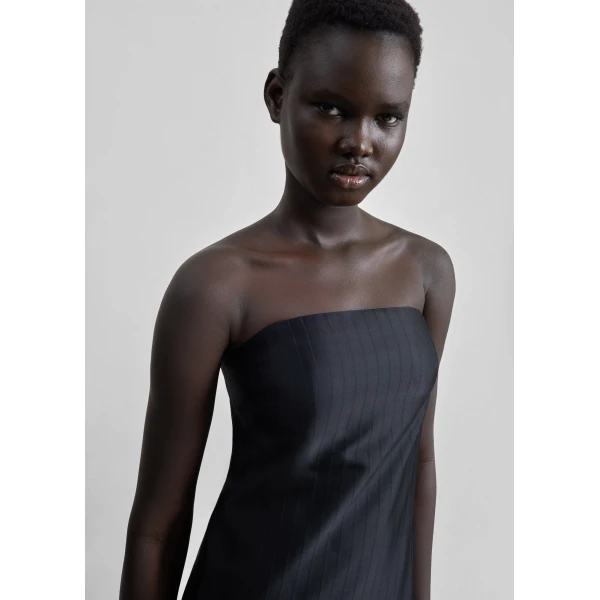 The Frankie Shop Giulia Bustier Dress – Black, view 5