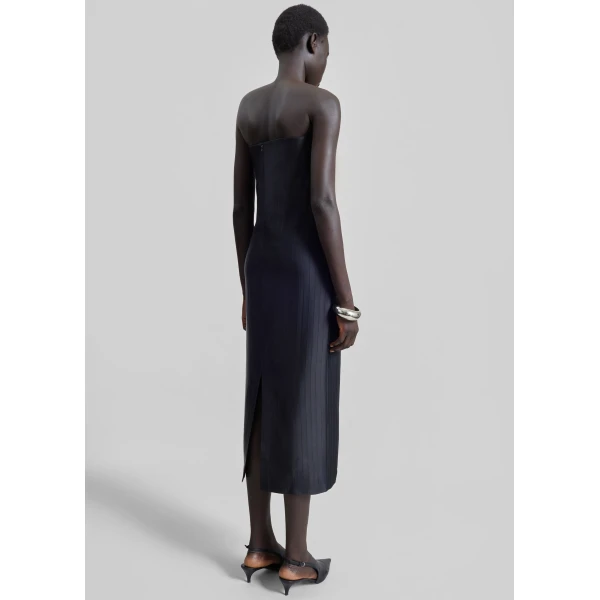 The Frankie Shop Giulia Bustier Dress – Black, view 6