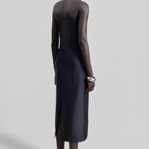 The Frankie Shop Giulia Bustier Dress - Black - Oversized Minimalist Dresses in Black - Shop at Coveti
