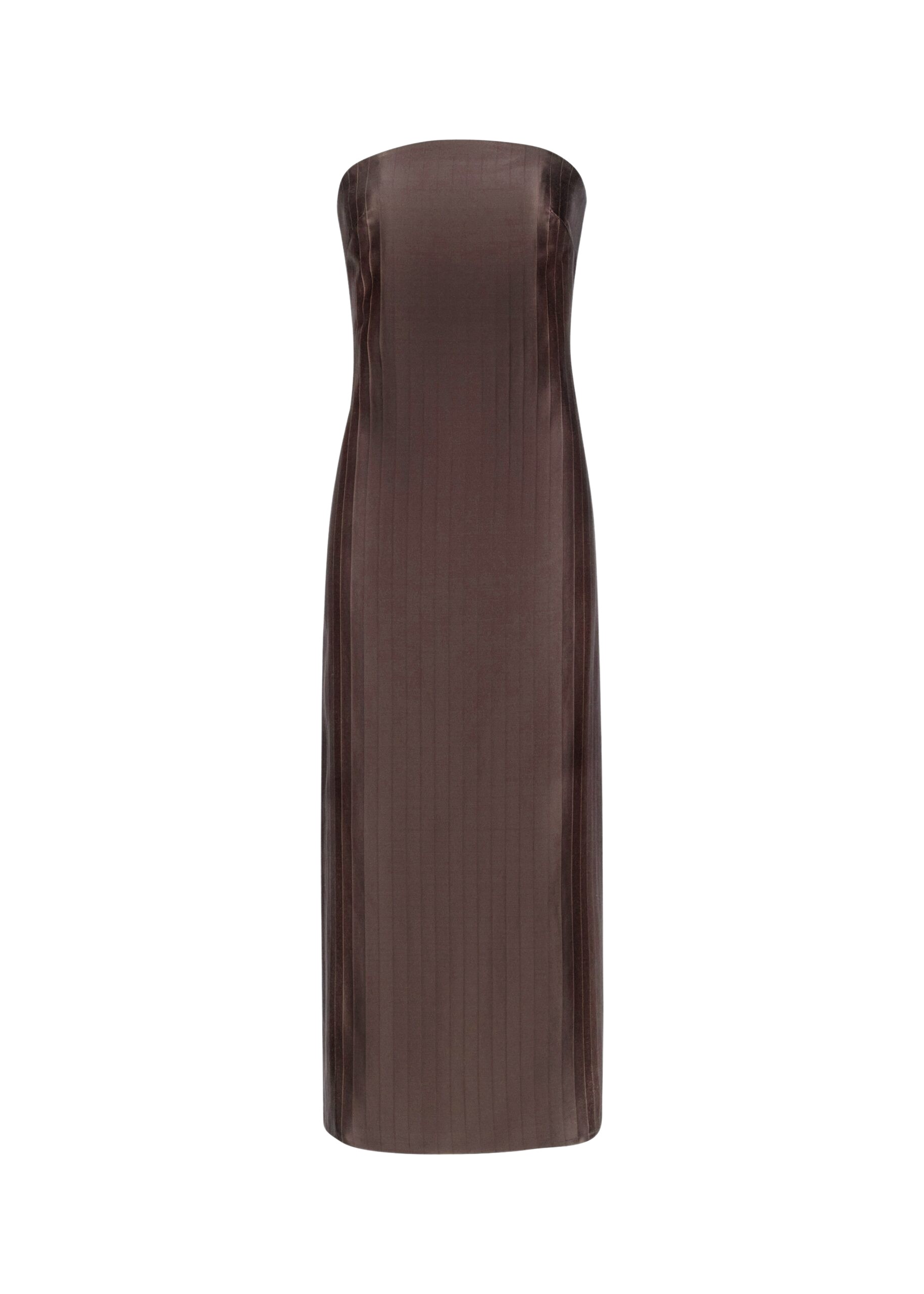 The Frankie Shop Giulia Bustier Dress – Dark Brown