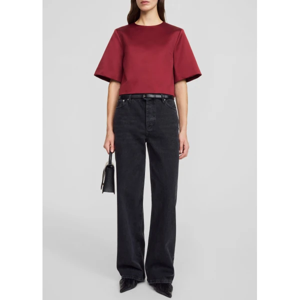 The Frankie Shop Hania Top – Cabernet, view 5