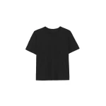 The Frankie Shop Harper Soft Organic T-Shirt - Black - Oversized Minimalist Tops in Black - Shop at Coveti