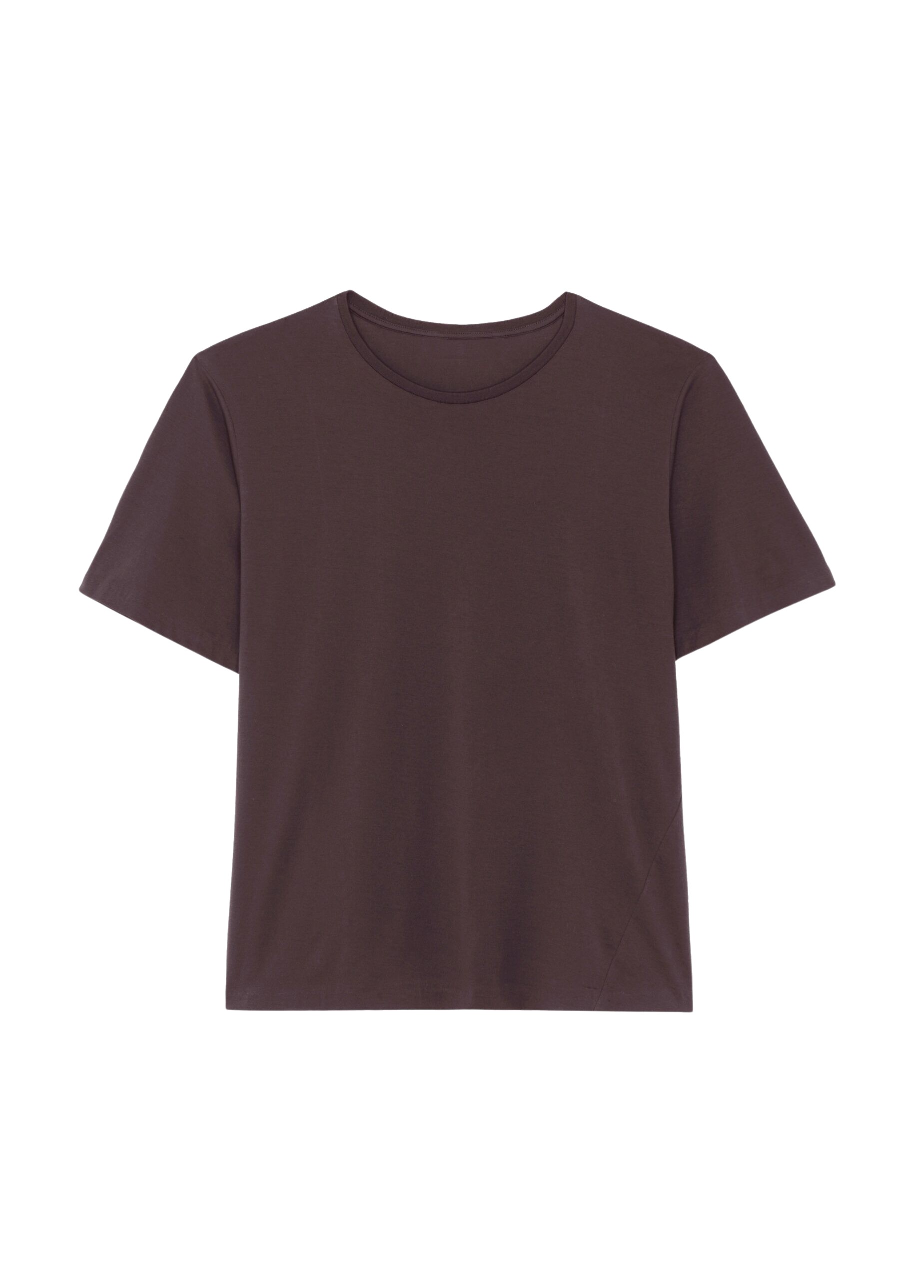 The Frankie Shop Harper Soft Organic T-Shirt – Dark Plum Top