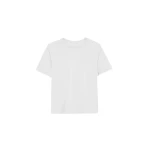 The Frankie Shop Harper Soft Organic T-Shirt - Off White - Oversized Minimalist Tops in White - Shop at Coveti