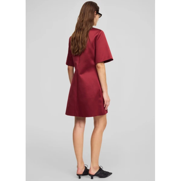 The Frankie Shop Harperz Mini Dress – Cabernet, view 6