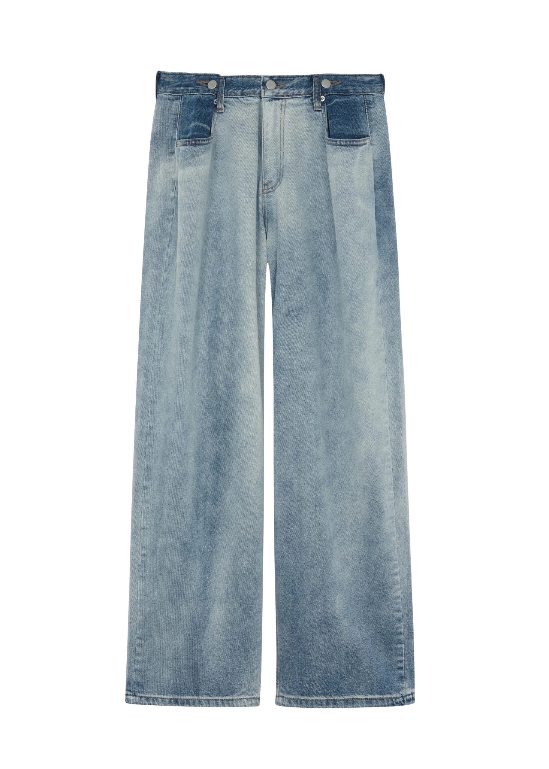 The-Frankie-Shop-Hayla-Contrast-Denim-Pants-Light-WashBlue-coveti-scaled11857_nobg The Frankie Shop Hayla Contrast Denim Pants - Light Wash/Blue - Oversized Minimalist Pants in Multicolour - Shop at Coveti