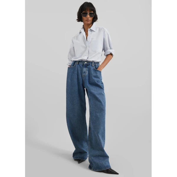 The Frankie Shop Hayla Denim Pants – Medium Wash, view 2