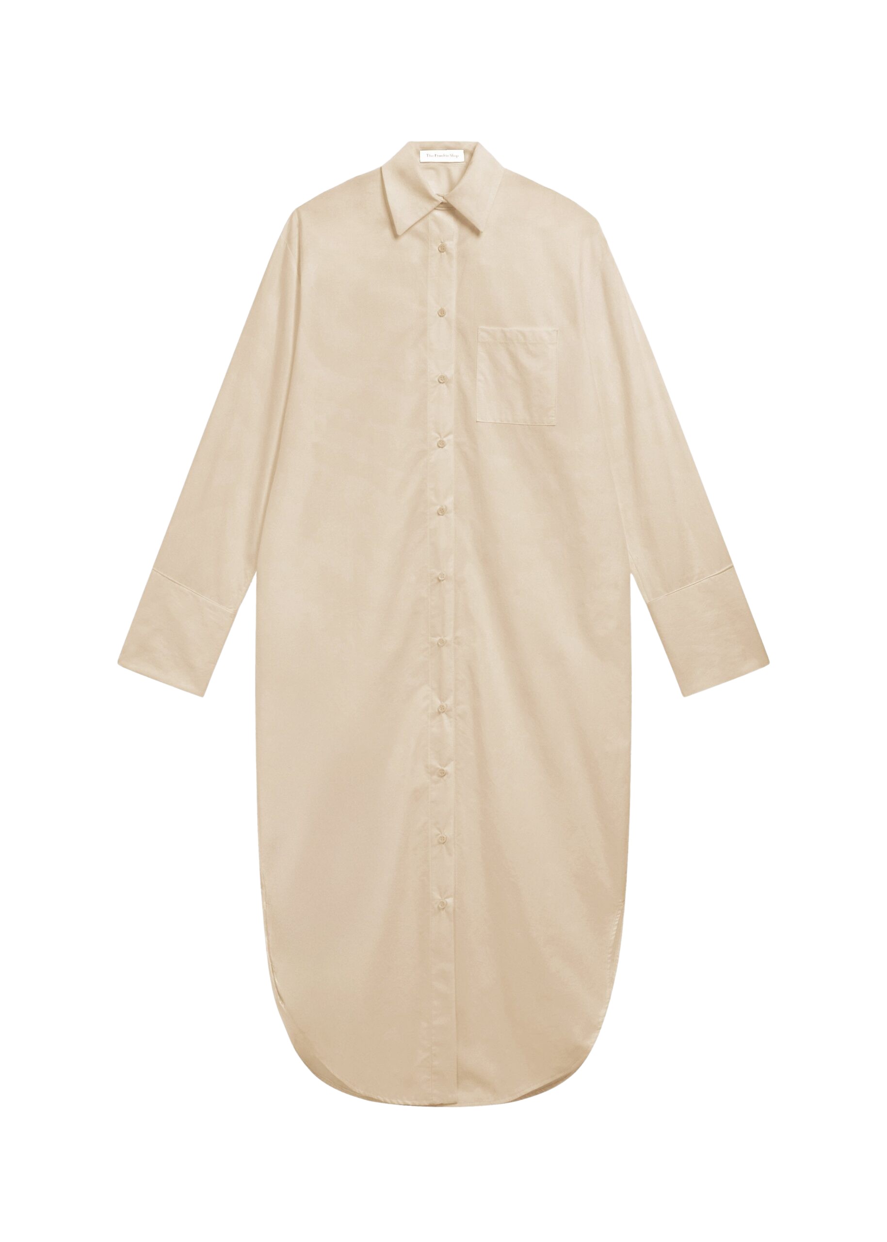 The Frankie Shop Helena Shirt Dress – Beige