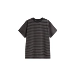 The Frankie Shop Hemse T-Shirt Dress - Black Multi Stripe - Oversized Minimalist Dresses in Multicolour - Shop at Coveti