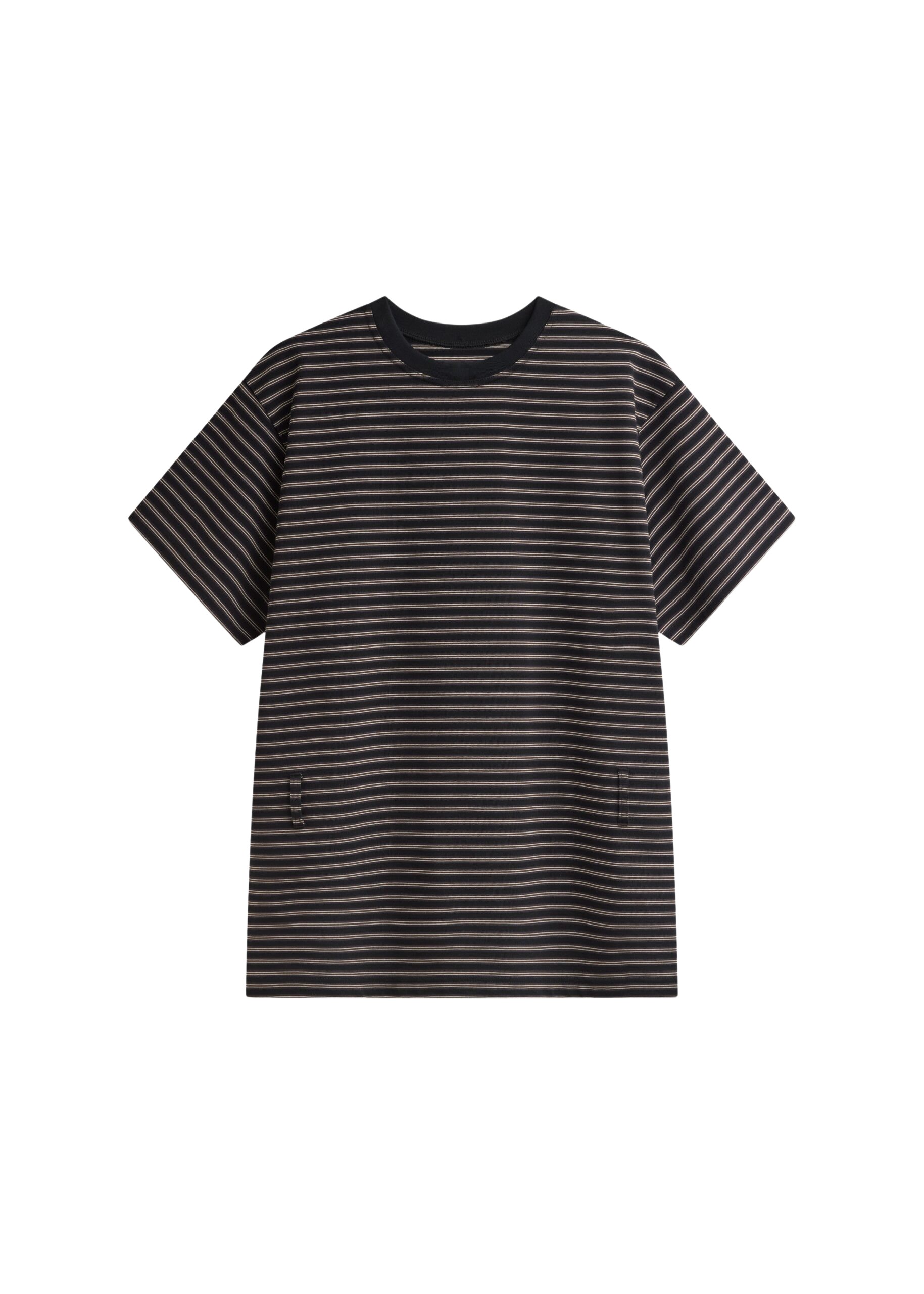 The Frankie Shop Hemse T-Shirt Dress – Black Multi Stripe