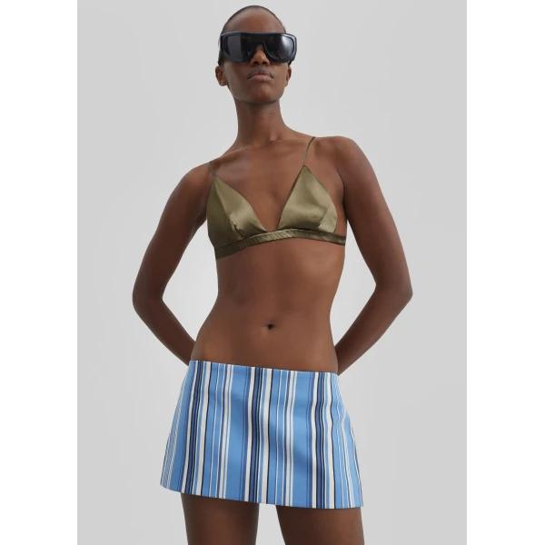 The Frankie Shop Hera Mini Skirt – Blue Multi Stripe, view 5