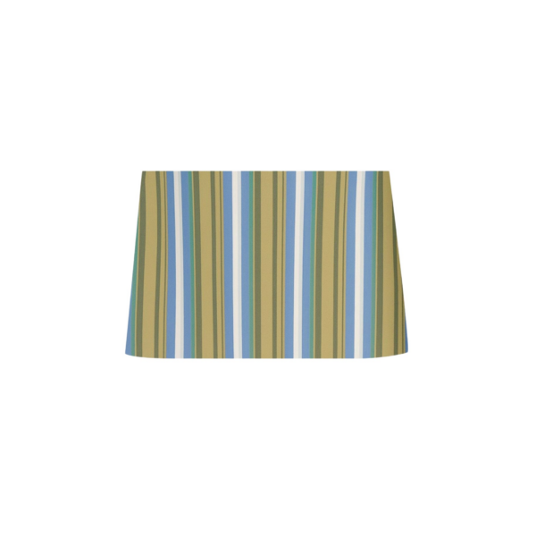 The Frankie Shop Hera Mini Skirt - Green Multi Stripe - Oversized Minimalist Skirts in Multicolour - Shop at Coveti