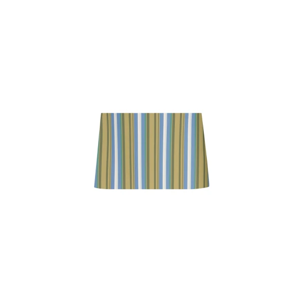 The Frankie Shop Hera Mini Skirt - Green Multi Stripe - Oversized Minimalist Skirts in Multicolour - Shop at Coveti