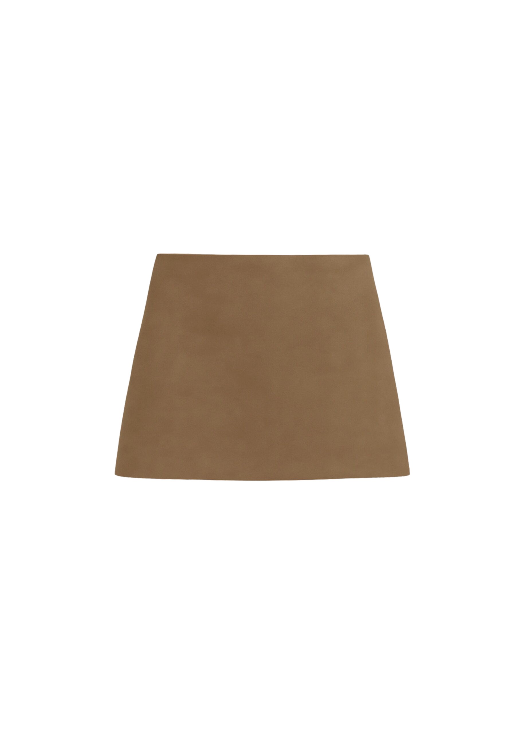 The Frankie Shop Hera Satin Mini Skirt – Brown