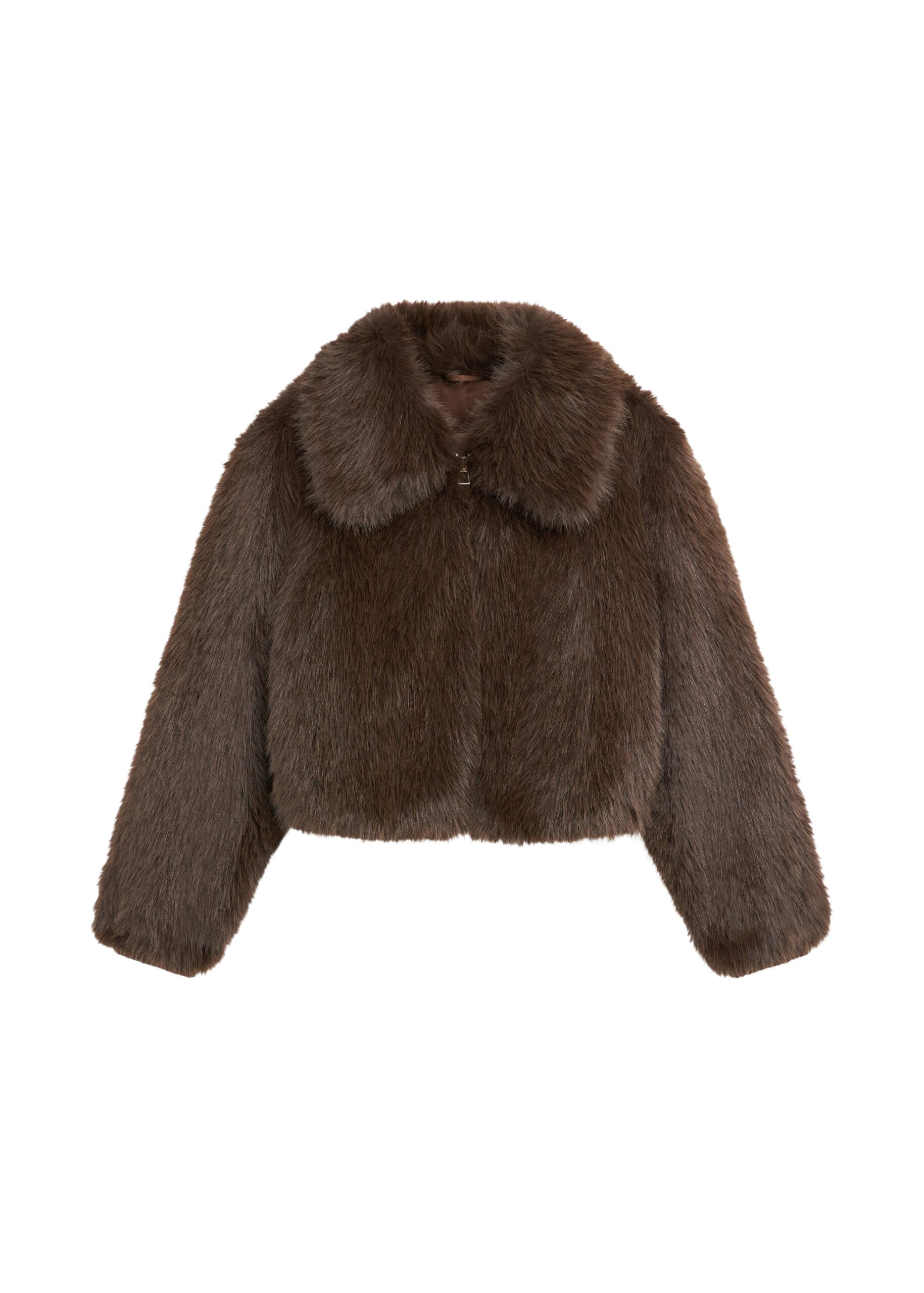 The Frankie Shop Hope Faux Fur Jacket – Brown