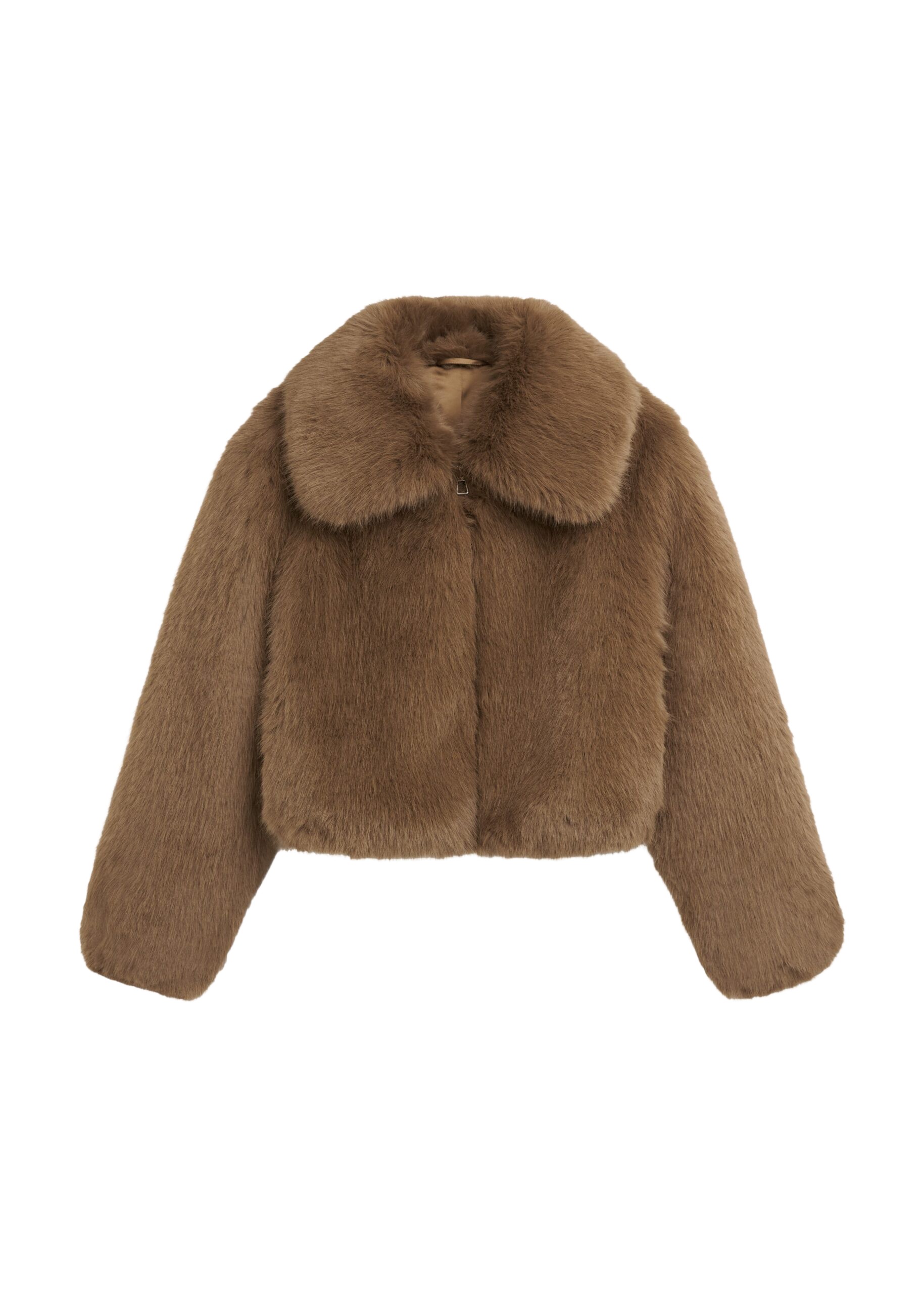 The Frankie Shop Hope Faux Fur Jacket – Camel