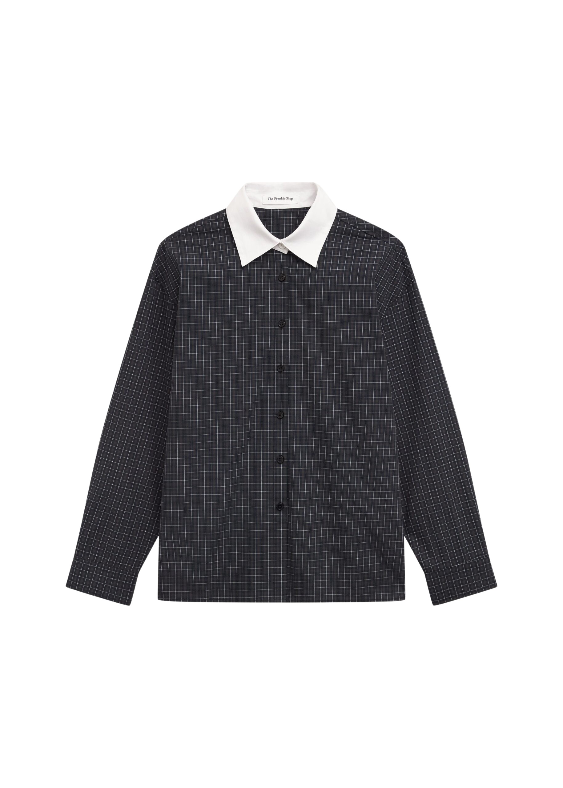 The Frankie Shop Hylan Checked Shirt – Dark Grey