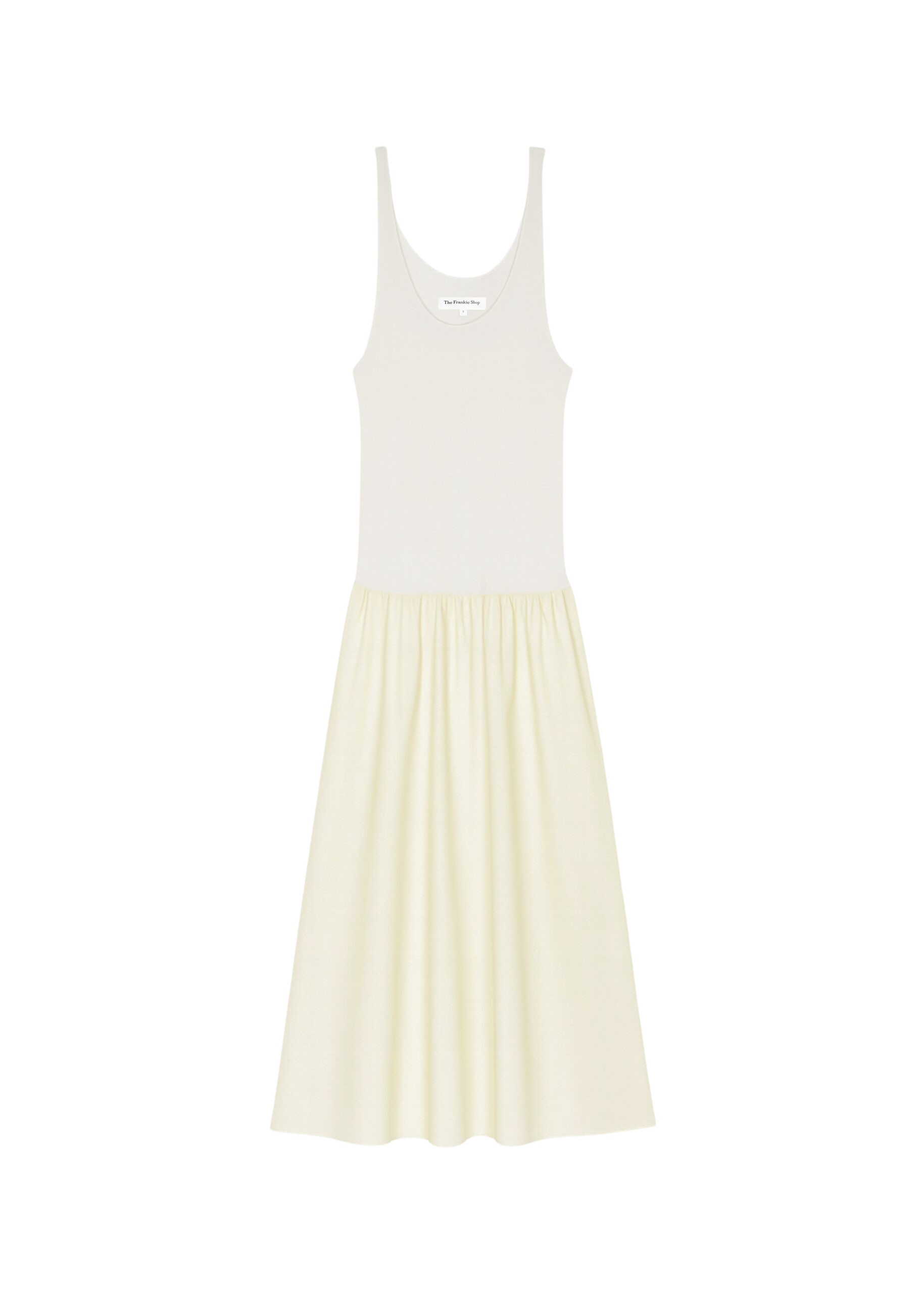 The Frankie Shop Iliya Drop Waist Maxi Dress – Cream