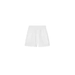 The Frankie Shop Ilsen Satin Boxer Shorts - White - Oversized Minimalist Shorts in White - Shop at Coveti