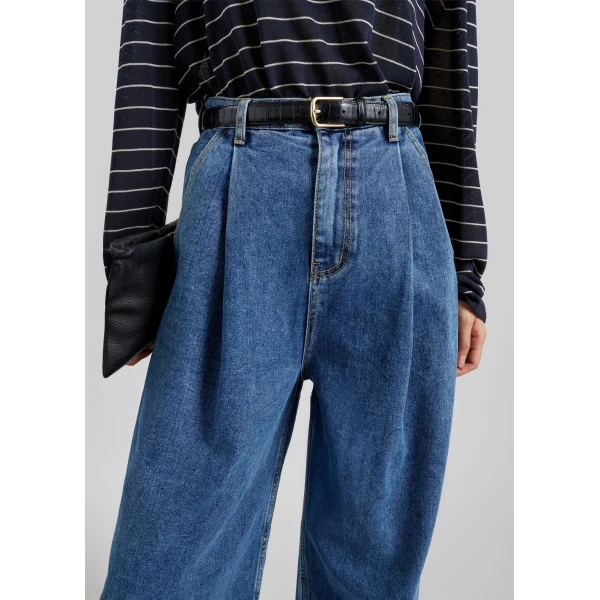 The Frankie Shop Isabella Denim Pants – Medium Wash, view 3