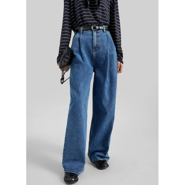 The Frankie Shop Isabella Denim Pants – Medium Wash, view 4