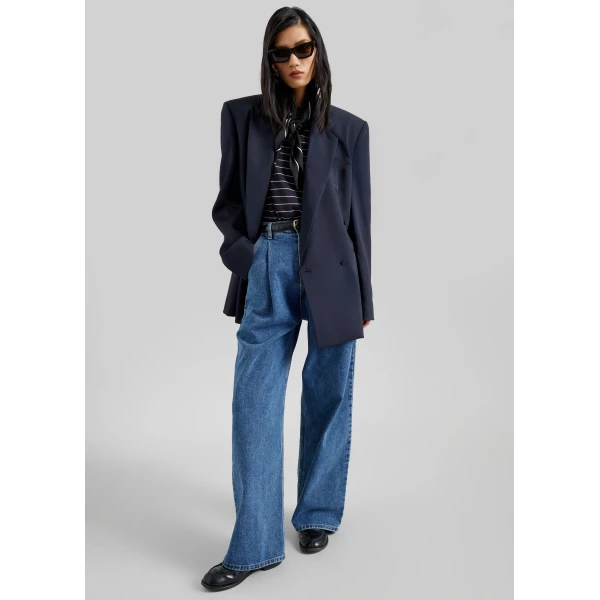The Frankie Shop Isabella Denim Pants – Medium Wash, view 5