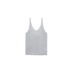 The Frankie Shop Islay Open-Back Knit Tank - Grey - Oversized Minimalist Tops in Grey - Shop at Coveti
