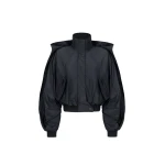 The Frankie Shop Jacket #03 - Black - Oversized Minimalist Jackets in Black - Shop at Coveti