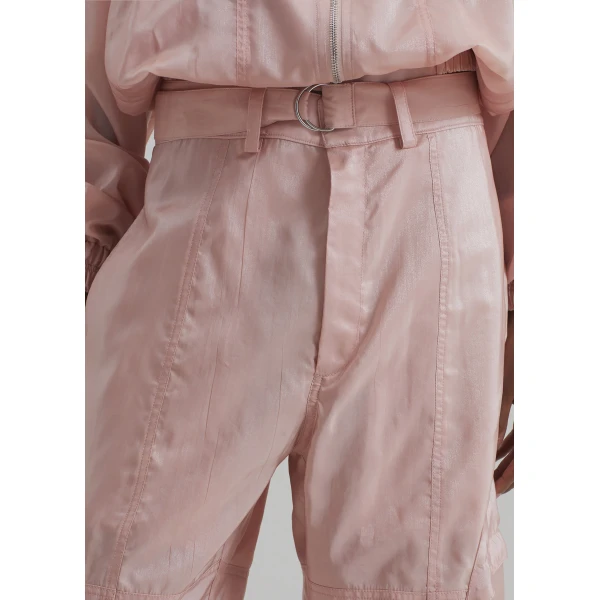 The Frankie Shop Kelly Sheer Cargo Pants – Pink, view 5